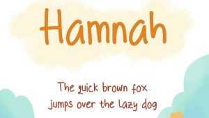 Hamnah Font › Fontesk