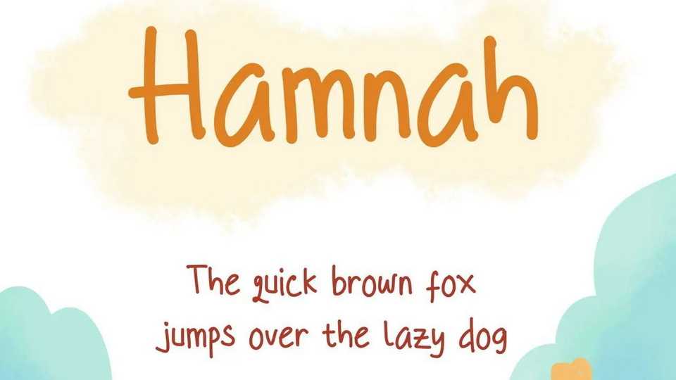 Hamnah Font › Fontesk