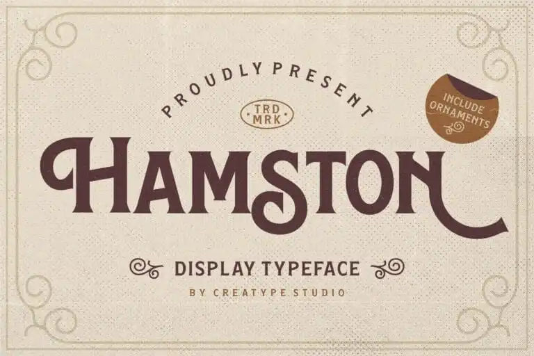 Hamston Display Font