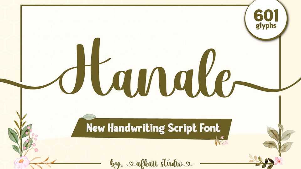 Hanale Font › Fontesk