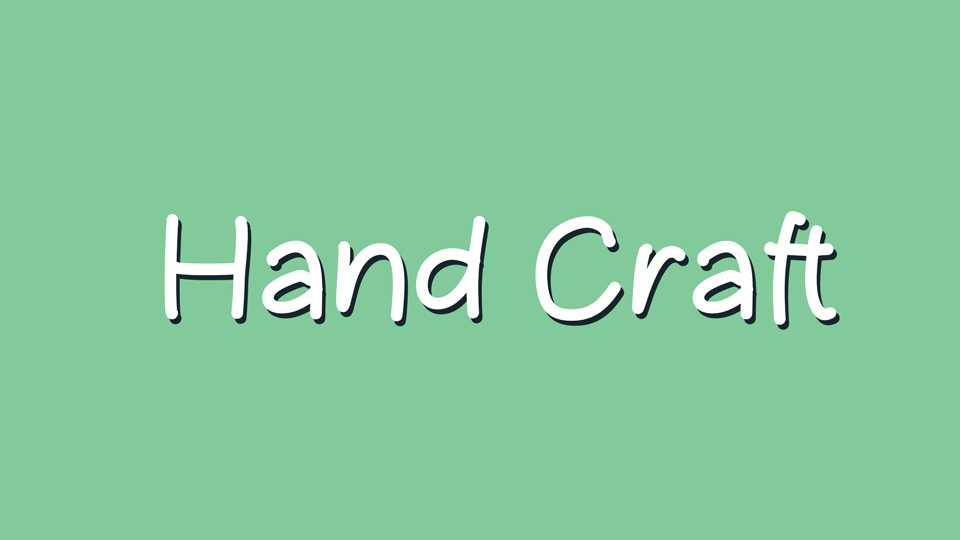 Hand Craft Font › Fontesk