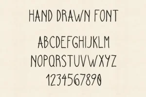 Hand Drawn Script Font