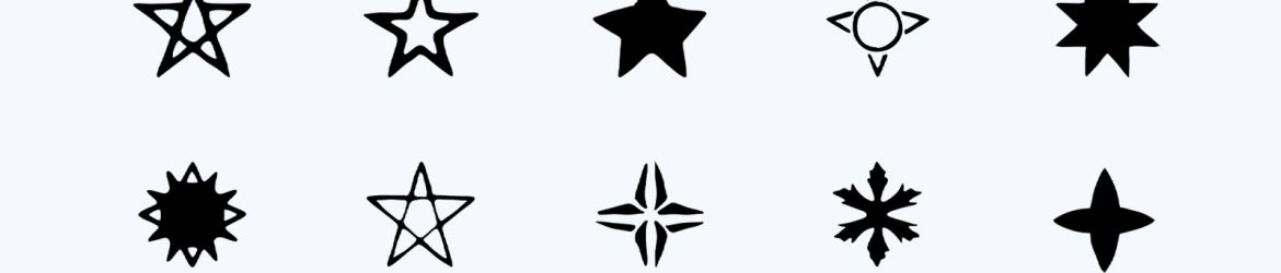 Hand Drawn Style Vector Stars Pack