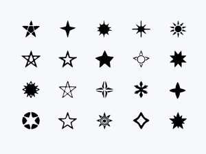 Hand Drawn Style Vector Stars Pack