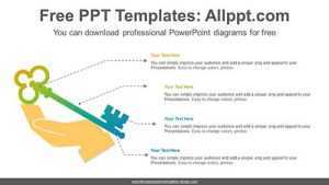 Hand-Holding Key PowerPoint Diagram