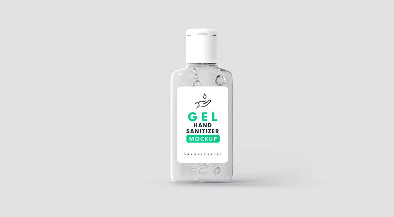 Hand Sanitizer Bottle Mockup