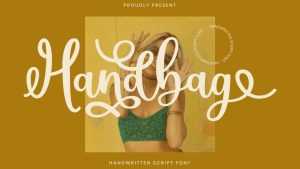 Handbag Handwritten Font › Fontesk
