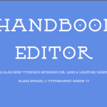 Handbook Editor Typeface - Fonte Grátis Handbook Editor Typeface