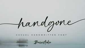 Handgone Font › Fontesk