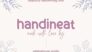 Handineat Font › Fontesk