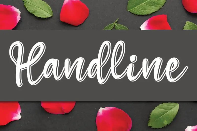 Handline Display Font