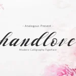 Handlove Script Font - Fonte Grátis Handlove Script Font