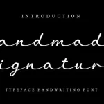 Handmade Signature Script Font