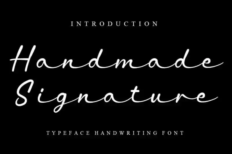 Handmade Signature Script Font