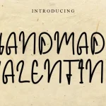 Handmade Valentine Font