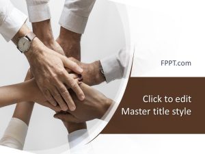 Hands Teamwork PowerPoint Template