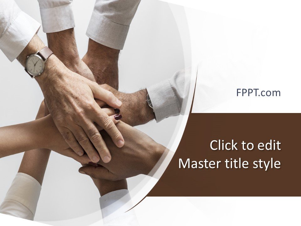 Hands Teamwork PowerPoint Template