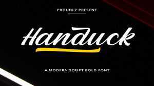 Handuck Script Font › Fontesk