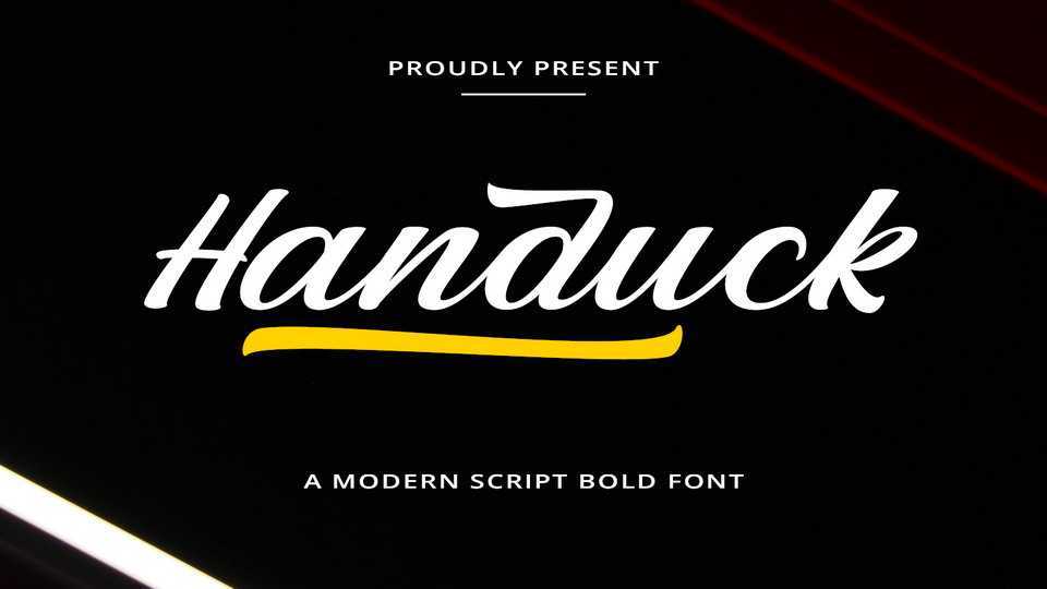 Handuck Script Font › Fontesk