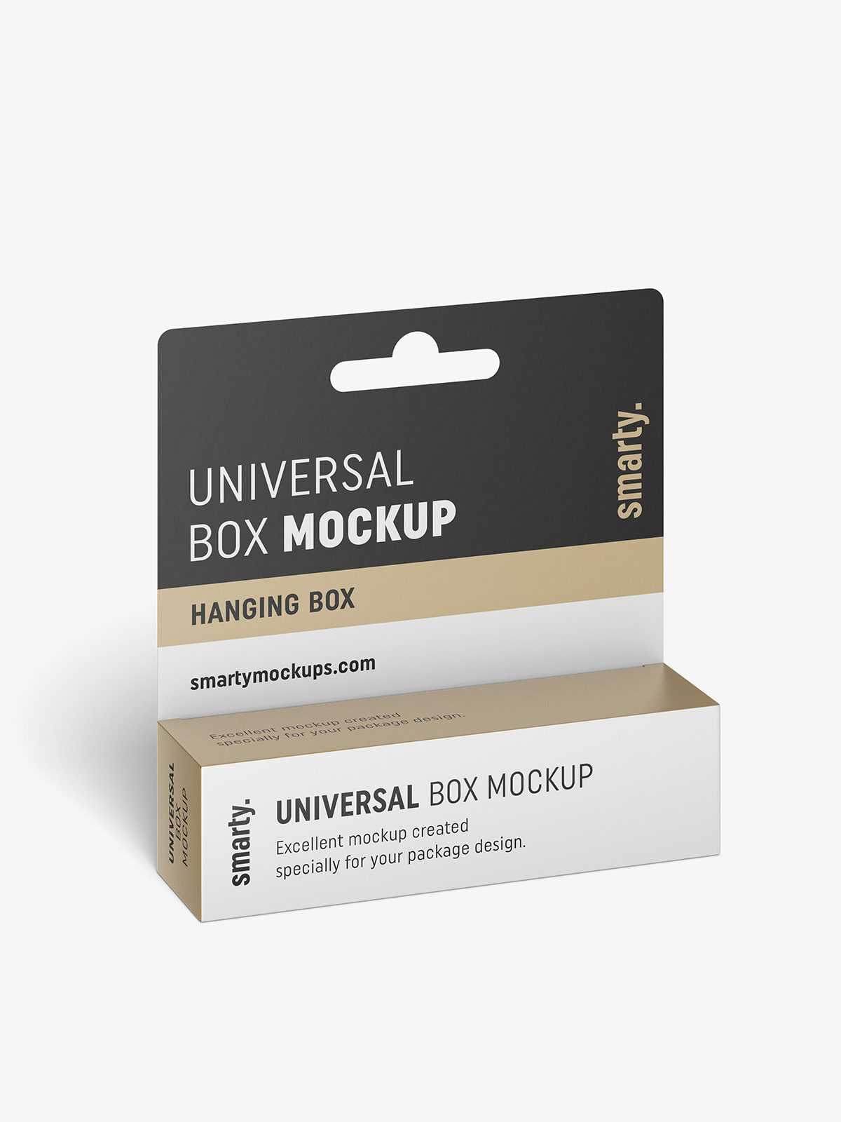 Hanging box mockup / 110x30x30