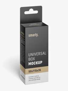 Hanging box mockup / 50x115x35