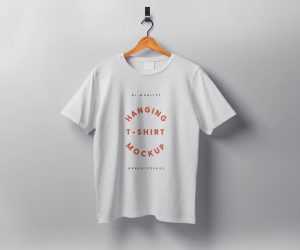 Hanging T-shirt Mockup