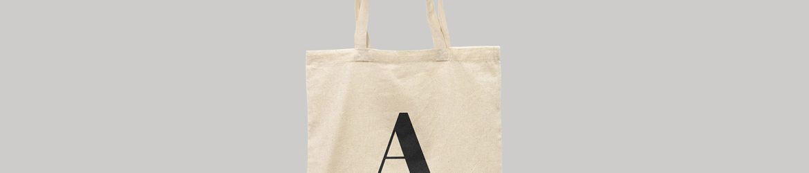 Hanging tote bag mockup