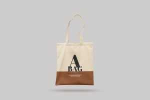 Hanging tote bag mockup
