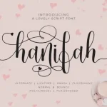 Hanifah Calligraphy Font