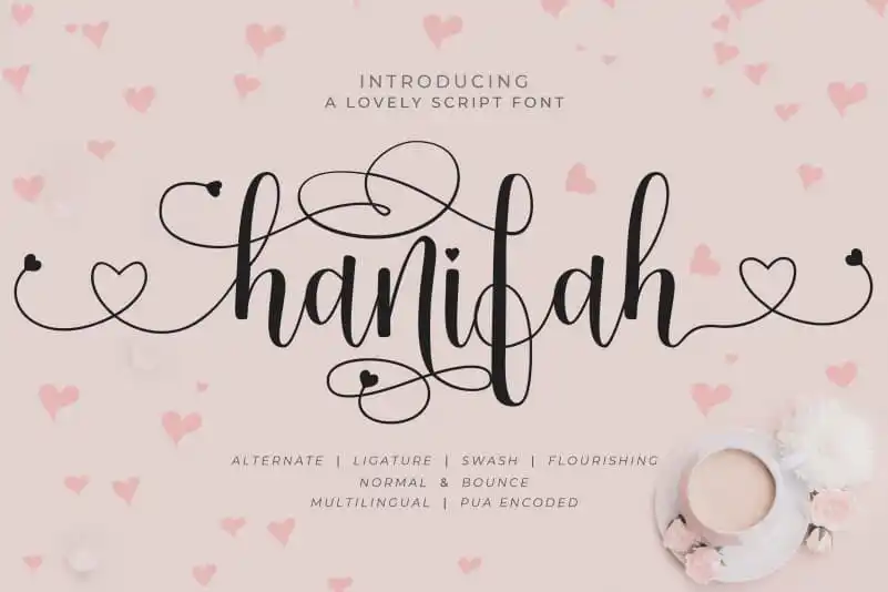 Hanifah Calligraphy Font