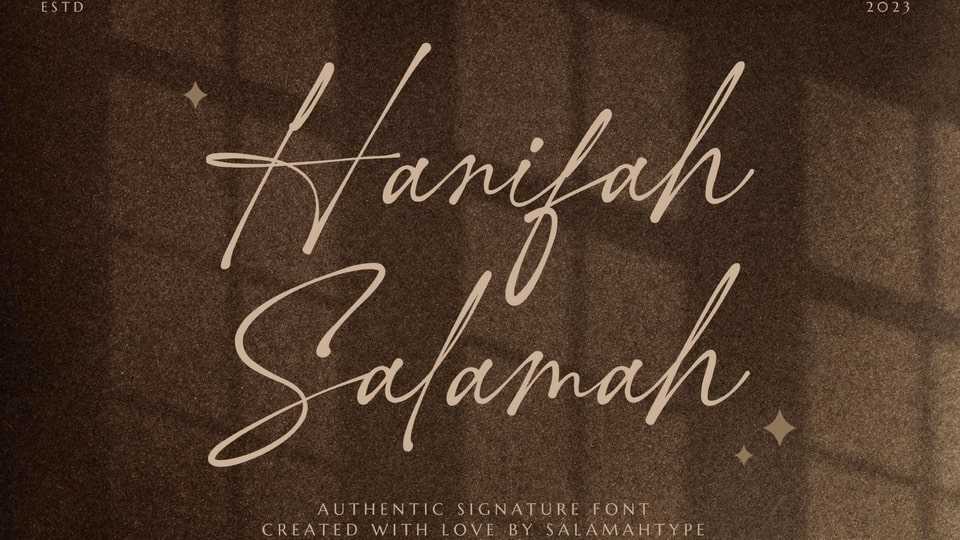Hanifah Salamah Font › Fontesk