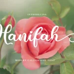 Hanifah Script Font