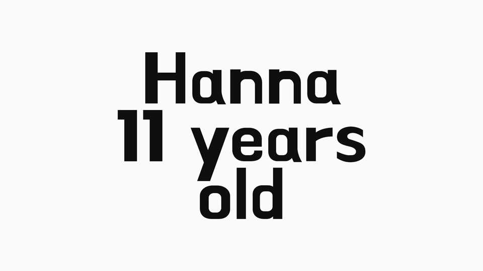 Hanna 11 Years Old Font › Fontesk