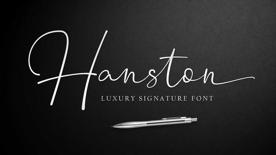 Hanston Script Font › Fontesk