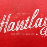 Hantlay Brush Font