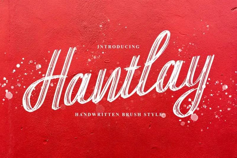 Hantlay Brush Font