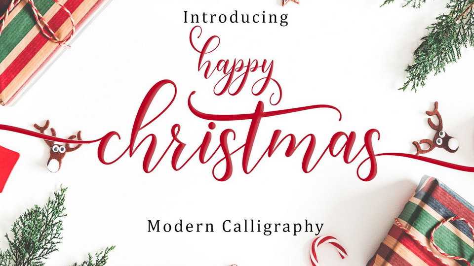 Happy Christmas Font › Fontesk
