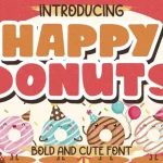 Happy Donuts Display Font - Fonte Grátis Happy Donuts Display Font