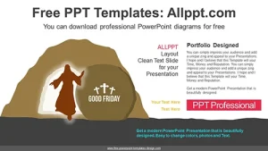 Happy Easter Day PowerPoint Diagram