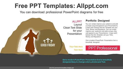 Happy Easter Day PowerPoint Diagram