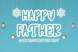 Happy Father Display Font