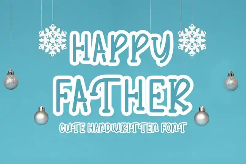Happy Father Display Font