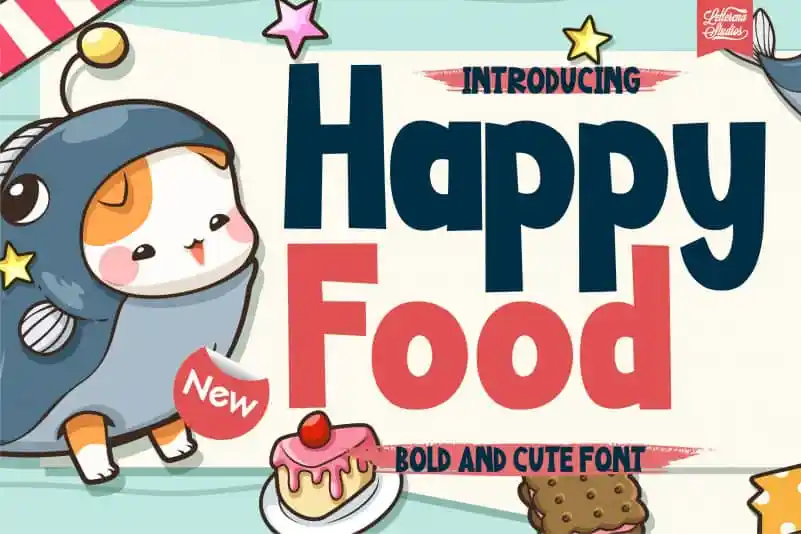 Happy Food Display Font