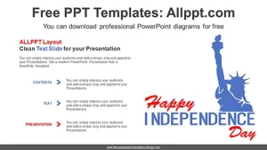 Happy Independence Day PPT Diagram