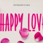 Happy Love Display Font - Fonte Grátis Happy Love Display Font