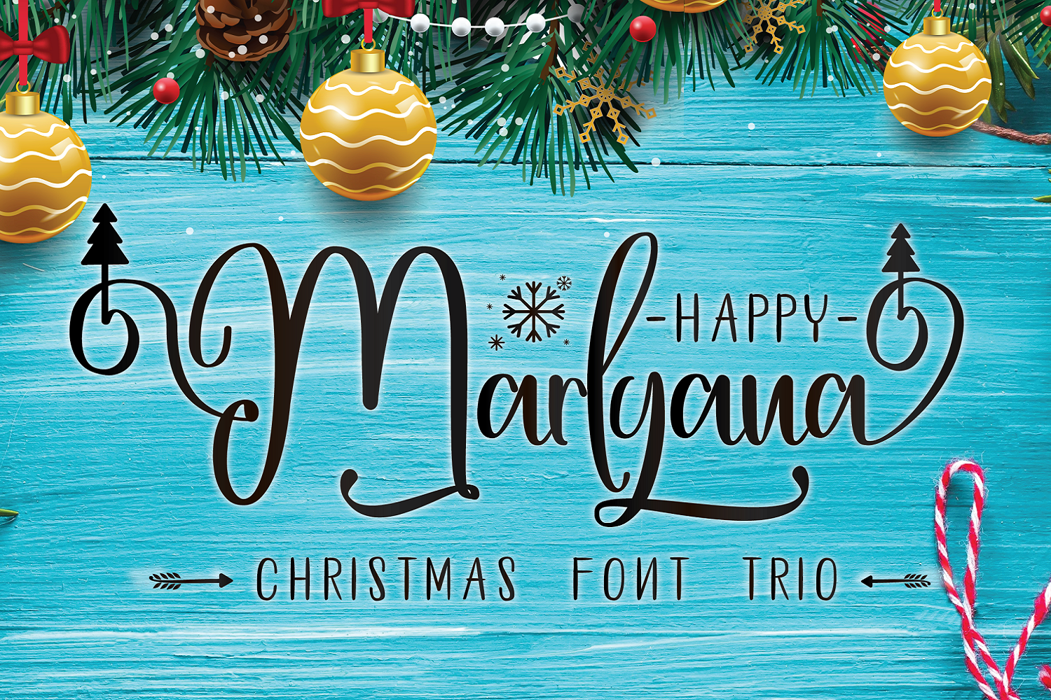 Happy Marlyana Font Trio