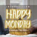 Happy Monday Display Font - Fonte Grátis Happy Monday Display Font