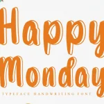 Happy Monday Display Font - Fonte Grátis Happy Monday Display Font