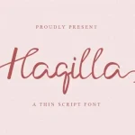 Haqilla Script Font - Fonte Grátis Haqilla Script Font