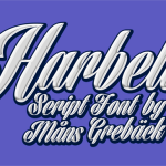 Harbell font